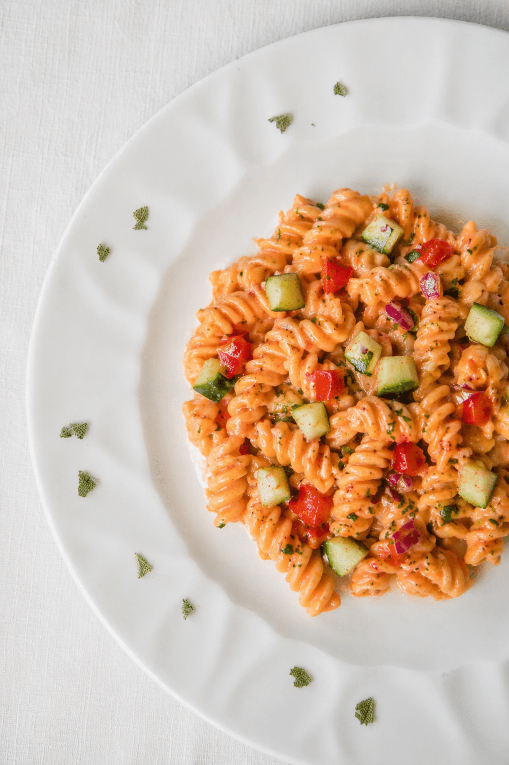 Fusilli low-carb con gazpacho di verdure - Linea Bella Vita
