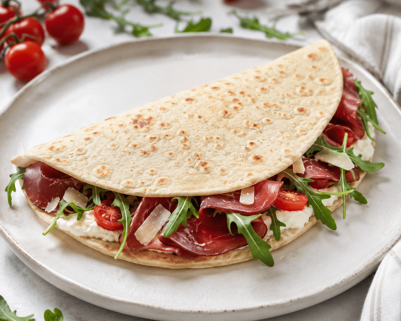 Piadina BellaVita con Bresaola, Rucola e Crema Fresca - Linea Bella Vita