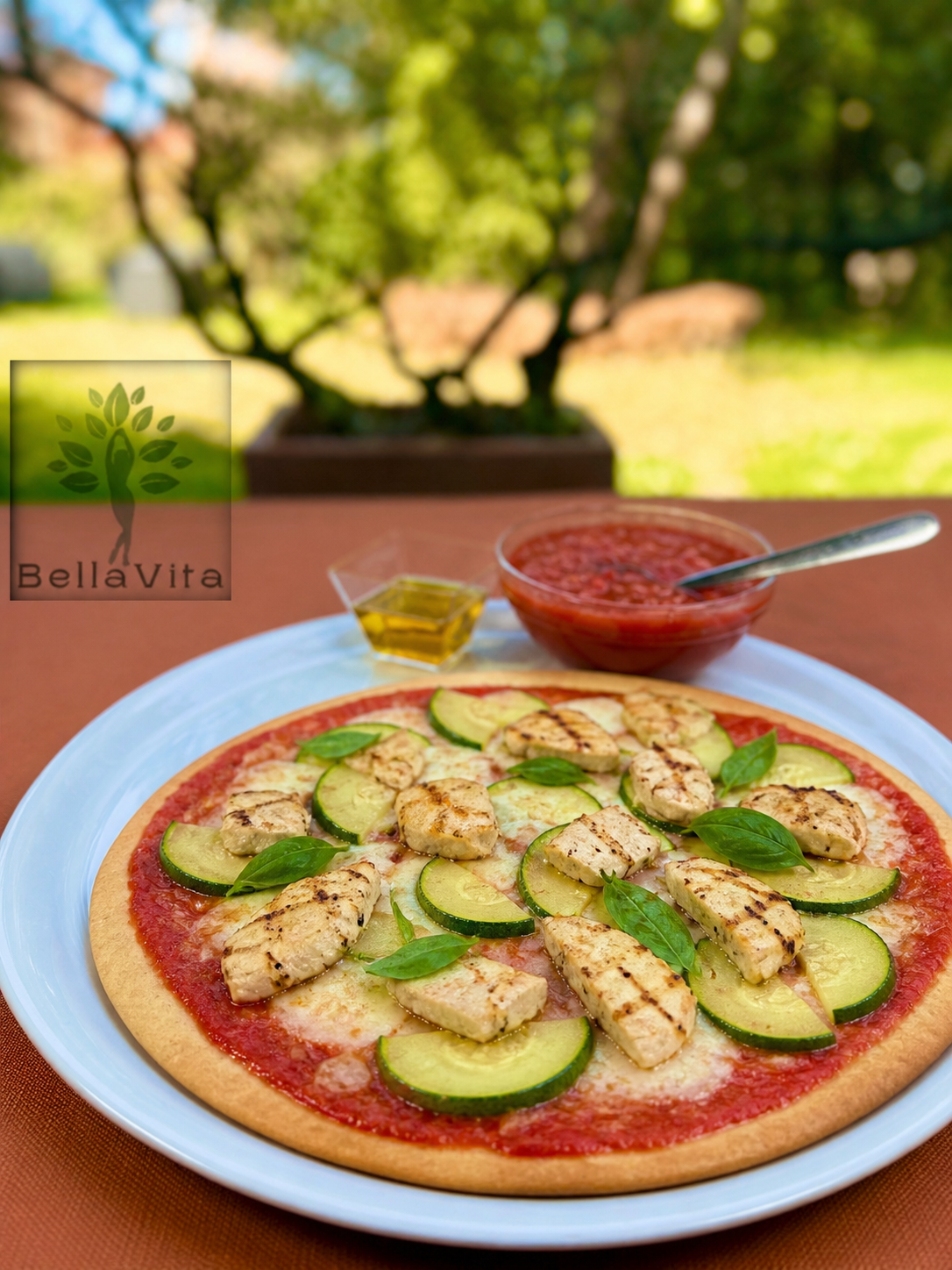 Pizza Light Pollo e Zucchine con Base Bella Vita - Linea Bella Vita