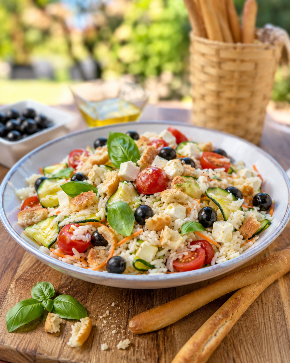 Riso Freddo Estivo BellaVita con Verdure e Grissini Croccanti - Linea Bella Vita
