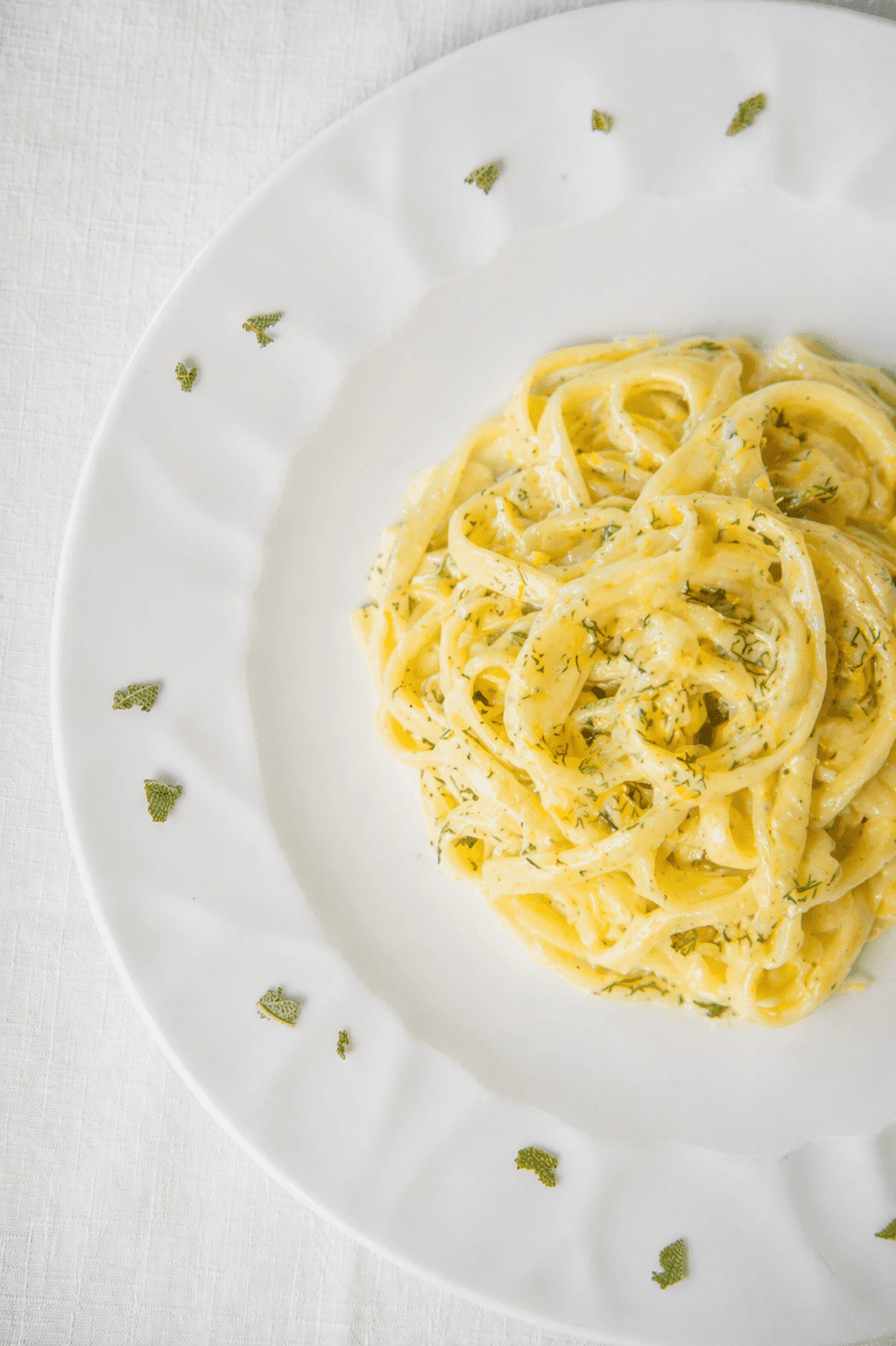 Tagliatelle low-carb con crema di limone e finocchietto selvatico - Linea Bella Vita