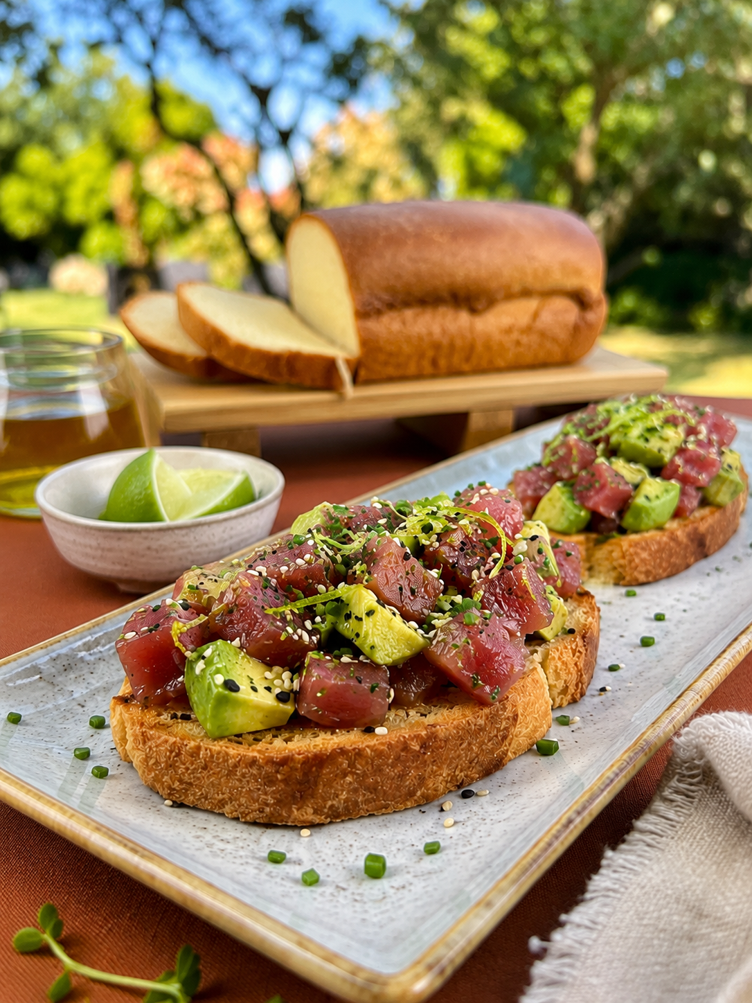Tartare Mediterranea su Crostone BellaVita - Linea Bella Vita