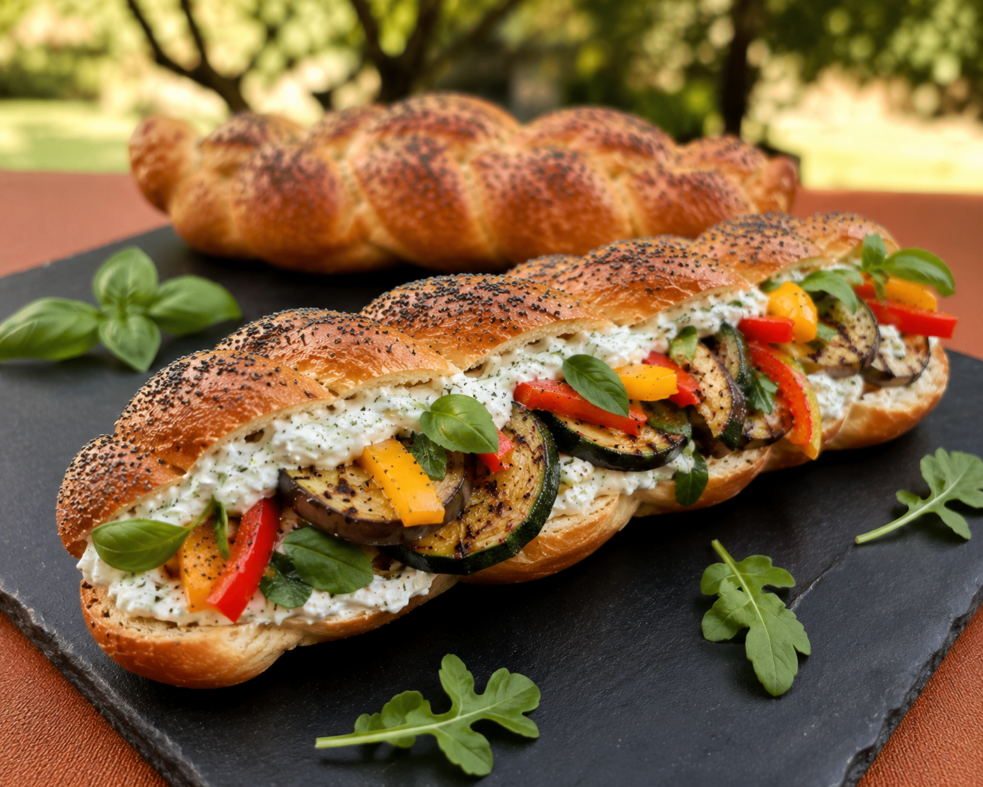 Treccia BellaVita dell'Orto con Crema di Yogurt alle Erbe - Linea Bella Vita