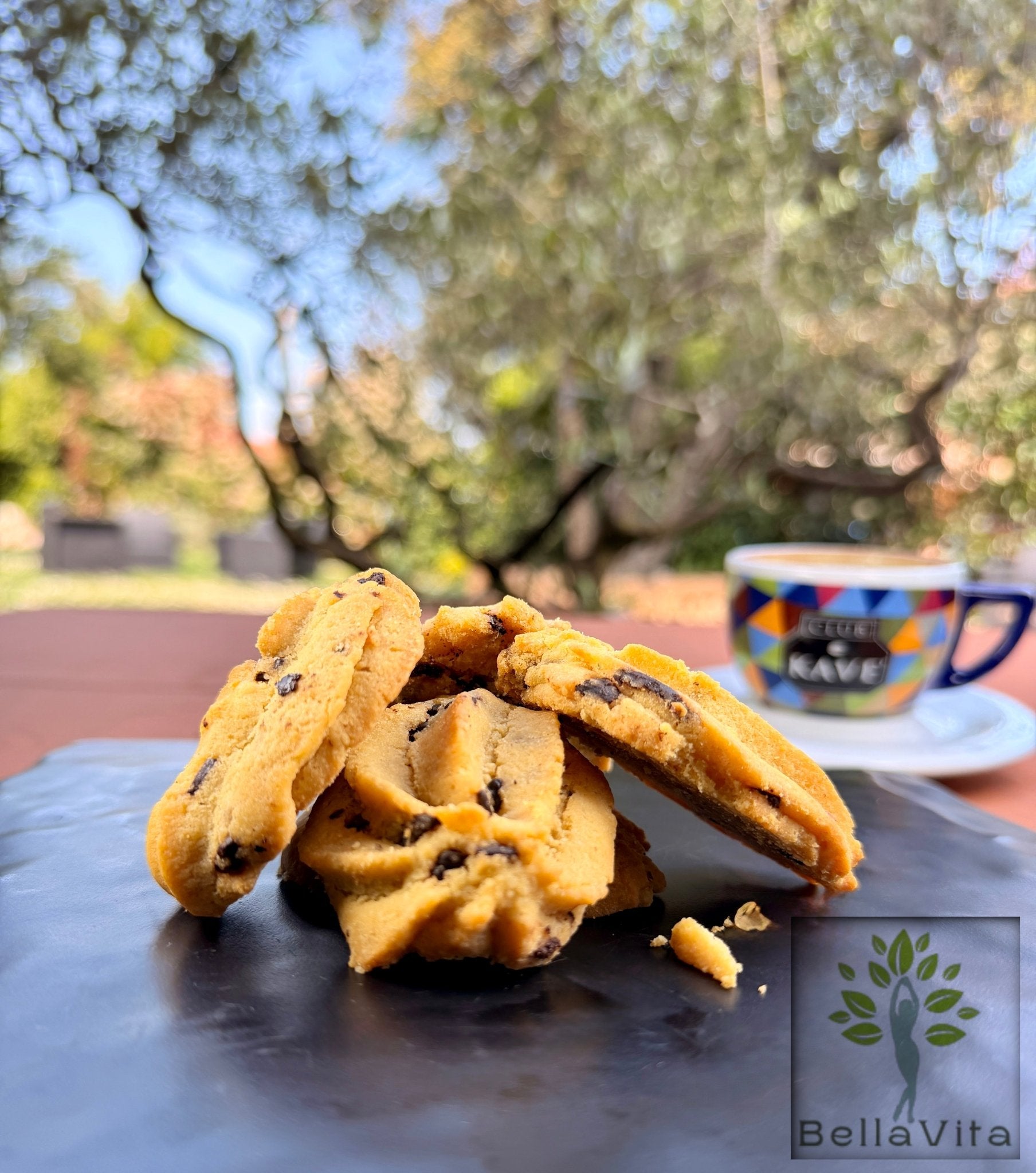 Biscotti Rustici con Gocce di Cioccolato - Low Carb (150g) - Linea Bella Vita