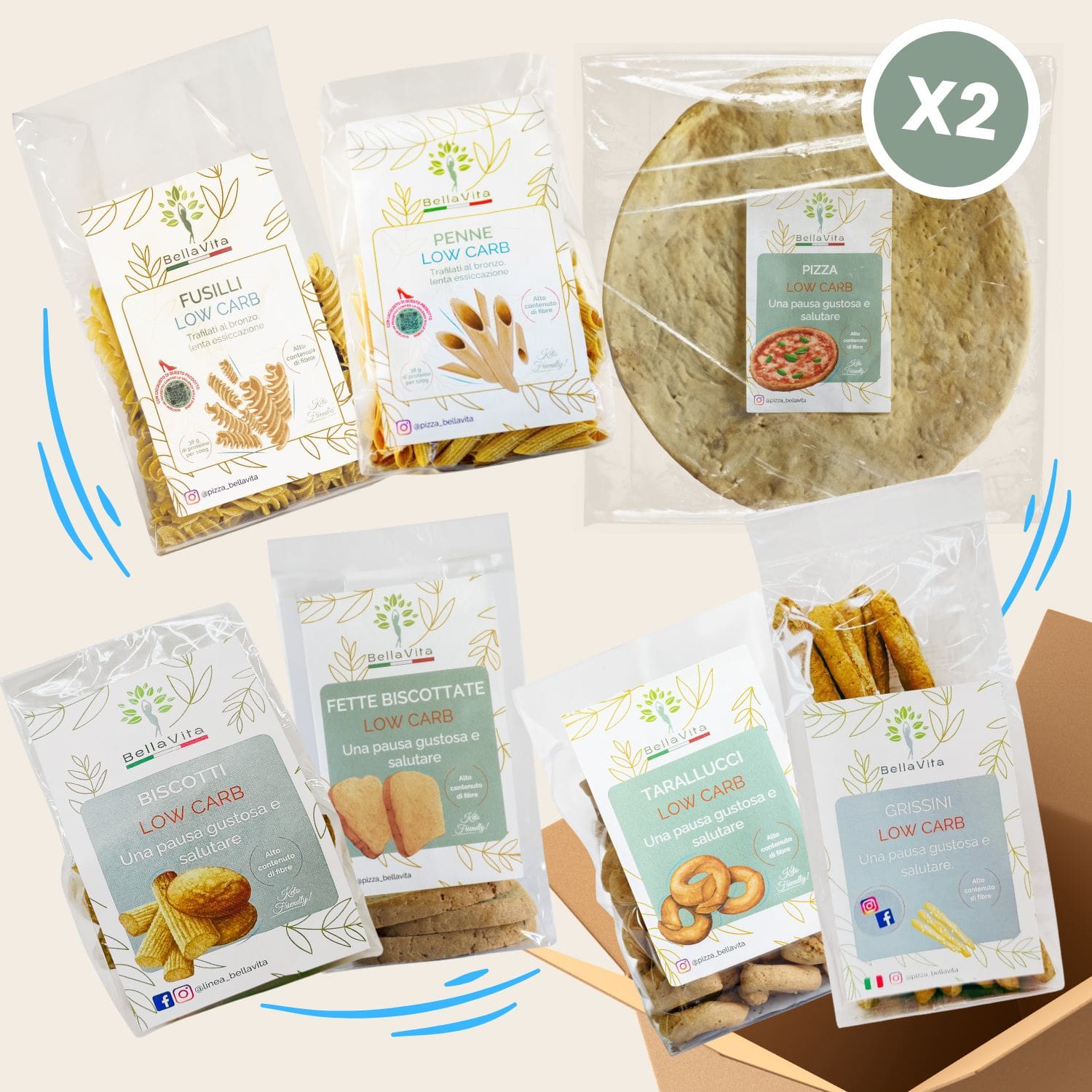 Box "Torna in forma!" Low Carb - Linea Bella Vita