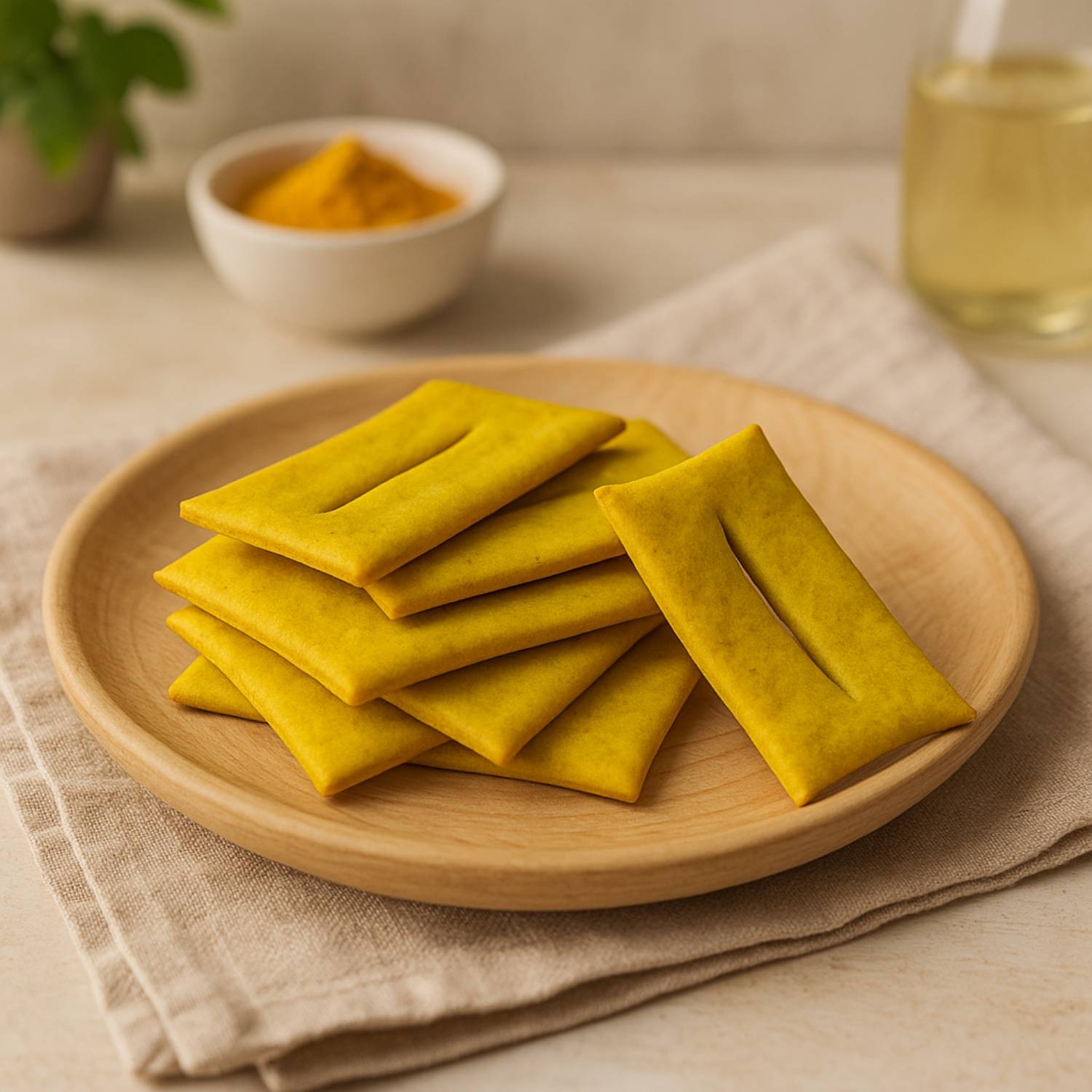 Ciaccini alla Curcuma - Low Carb - Linea Bella Vita