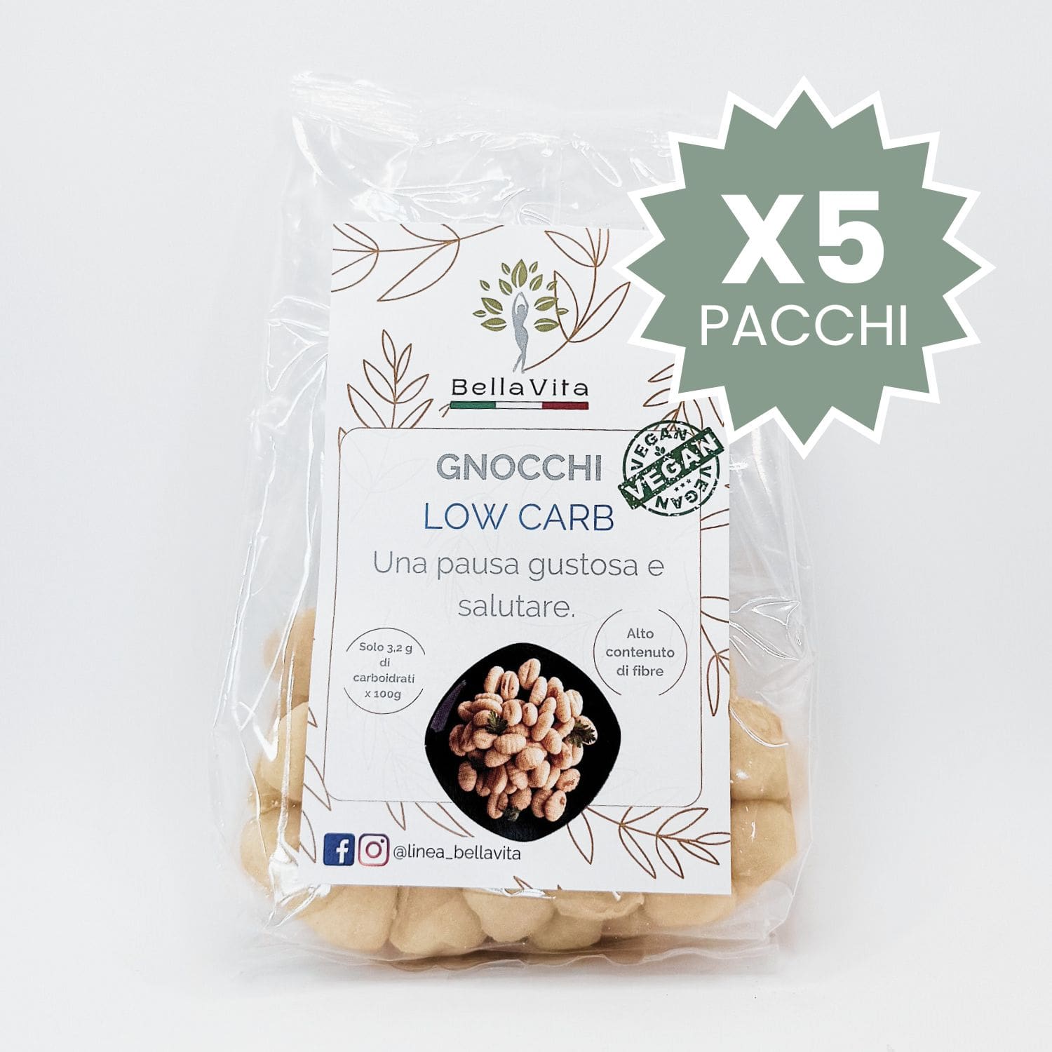 Gnocchi - Low Carb (5 Confezioni) - Linea Bella Vita