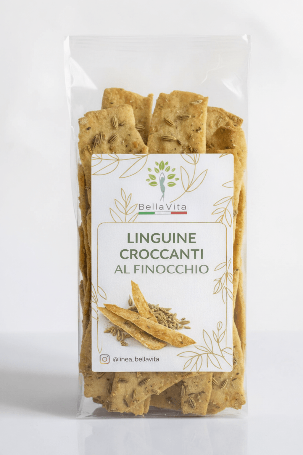 Linguine croccanti al finocchio low carb (150g.) - Linea Bella Vita