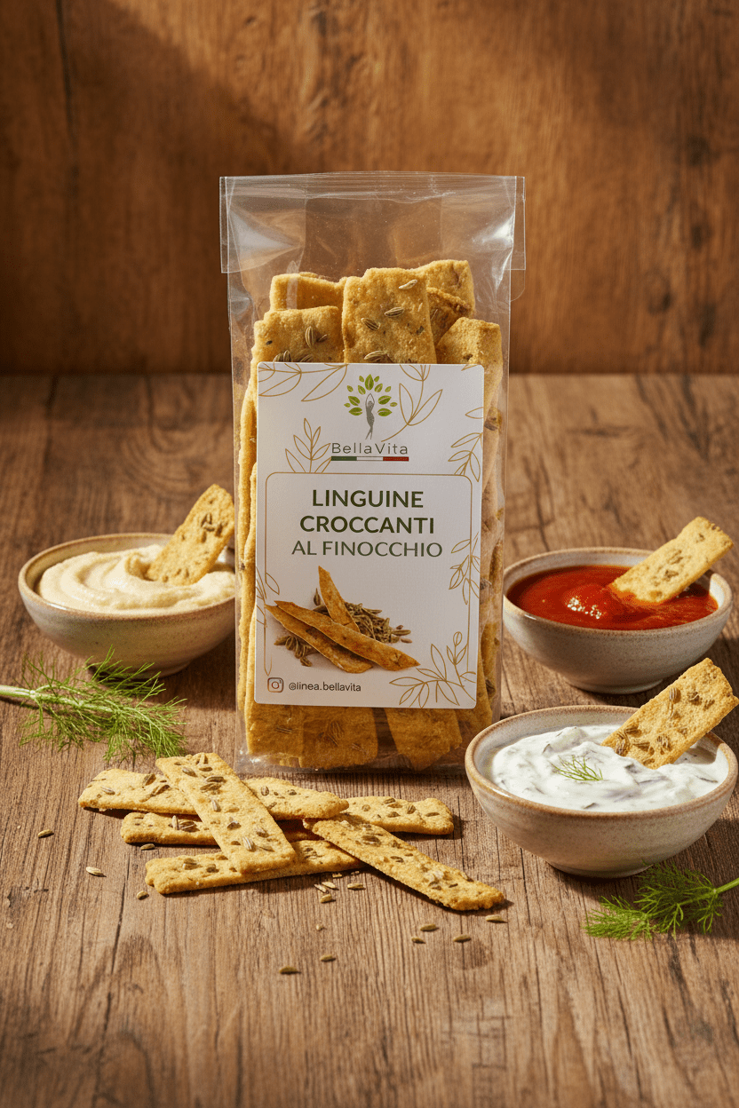 Linguine croccanti al finocchio low carb (150g.) - Linea Bella Vita